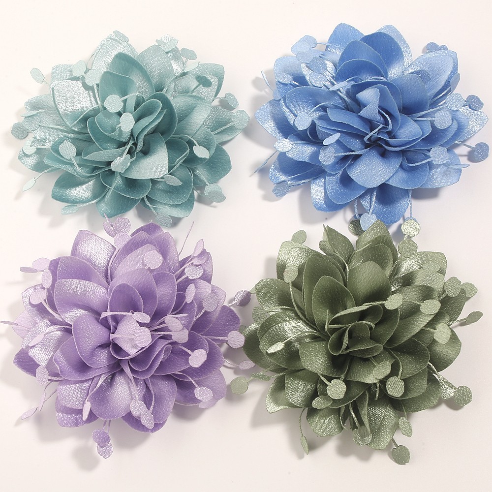 Fashion Multi-layer Large Fabric Handmade Collar Flower Lapel for Pins Suit