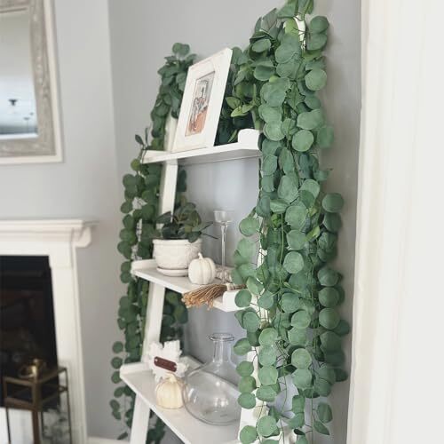 8 Pcs 7FT Artificial Eucalyptus Leaves Greenery Garland for Wedding Wall Decor