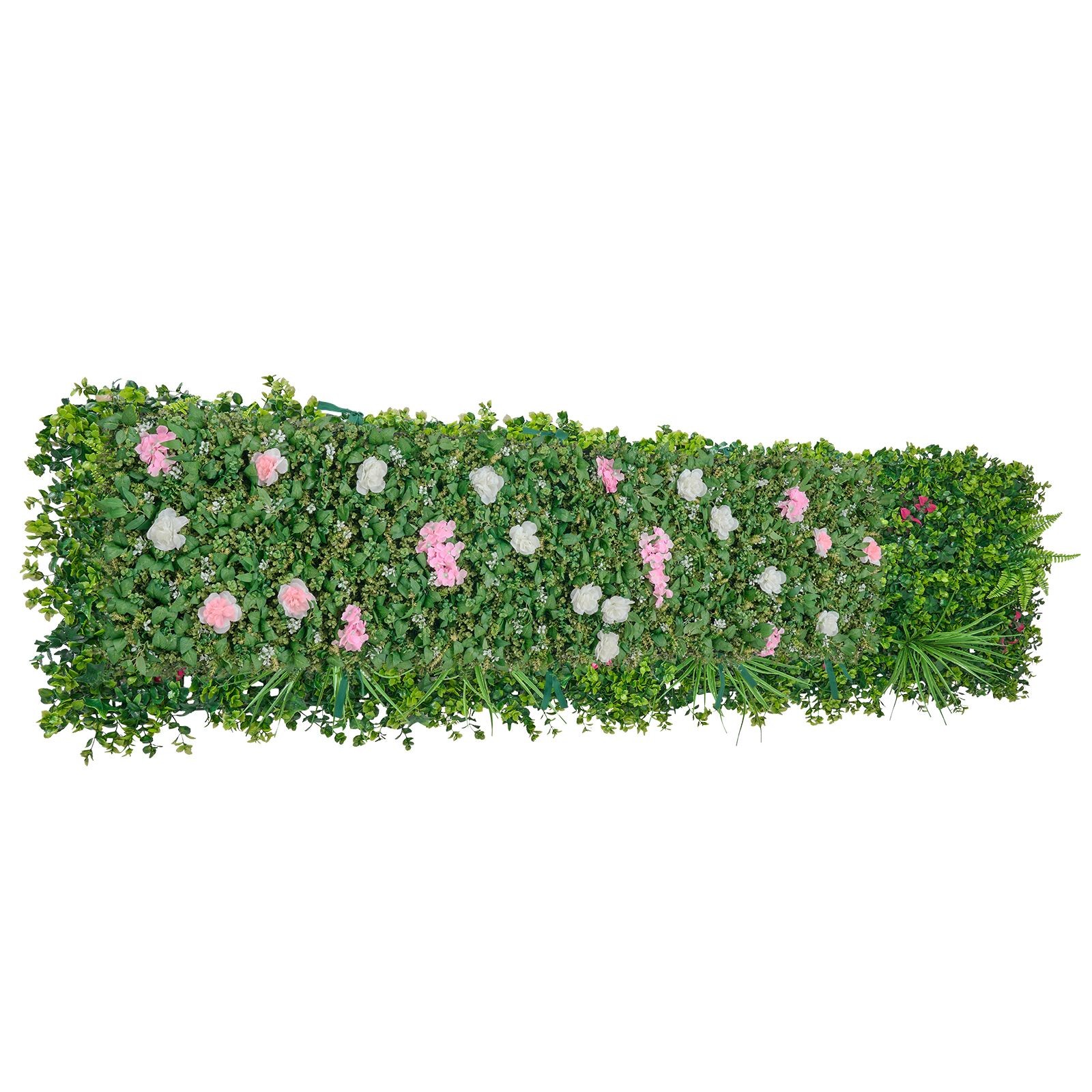 3D Artificial Flower Wall: 2x8ft Panels, Fade-Resistant PE, Indoor/Outdoor Use