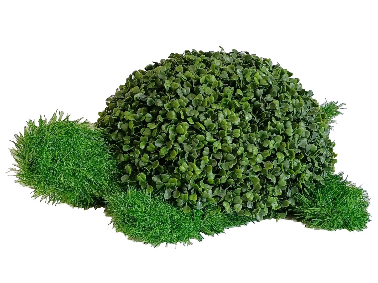 House & Garden Farmhouse Boxwood Fern / Grass 22″ Turtle Floral Collection