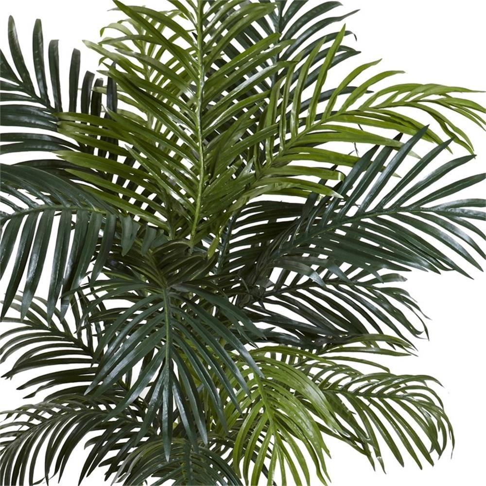Pemberly Row 54″ Golden Cane Palm with Decorative Container in Green/Brown