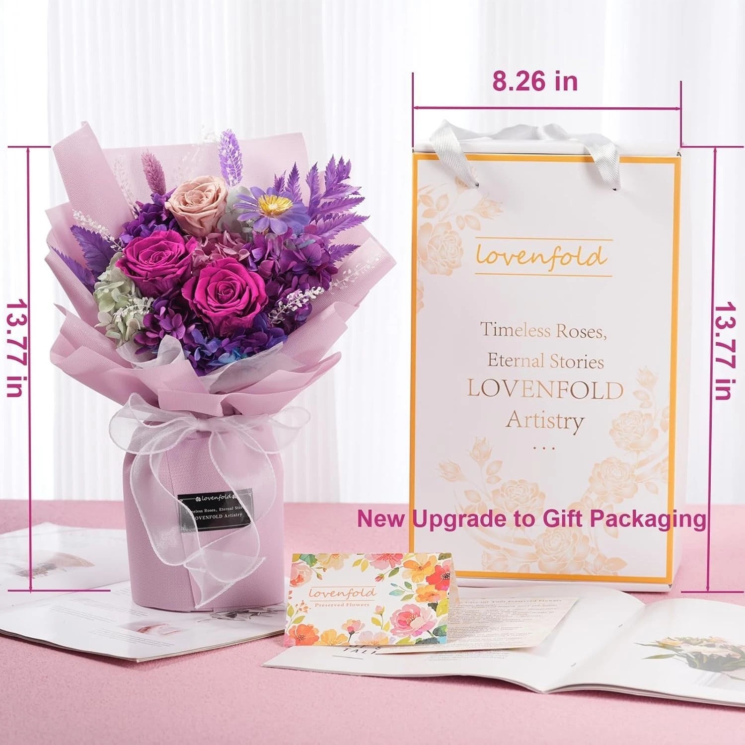 Gorgeous Purple Rose Floral Gift – A Lasting Impression for Loved Ones