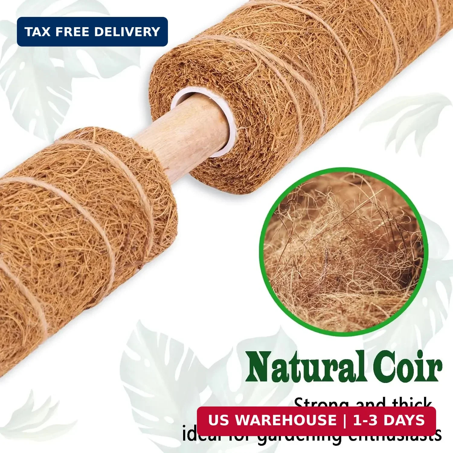 4 Pack 22 Inch Moss Poles, Stackable Moss Pole for Plants Monstera, 70 Inch Tall
