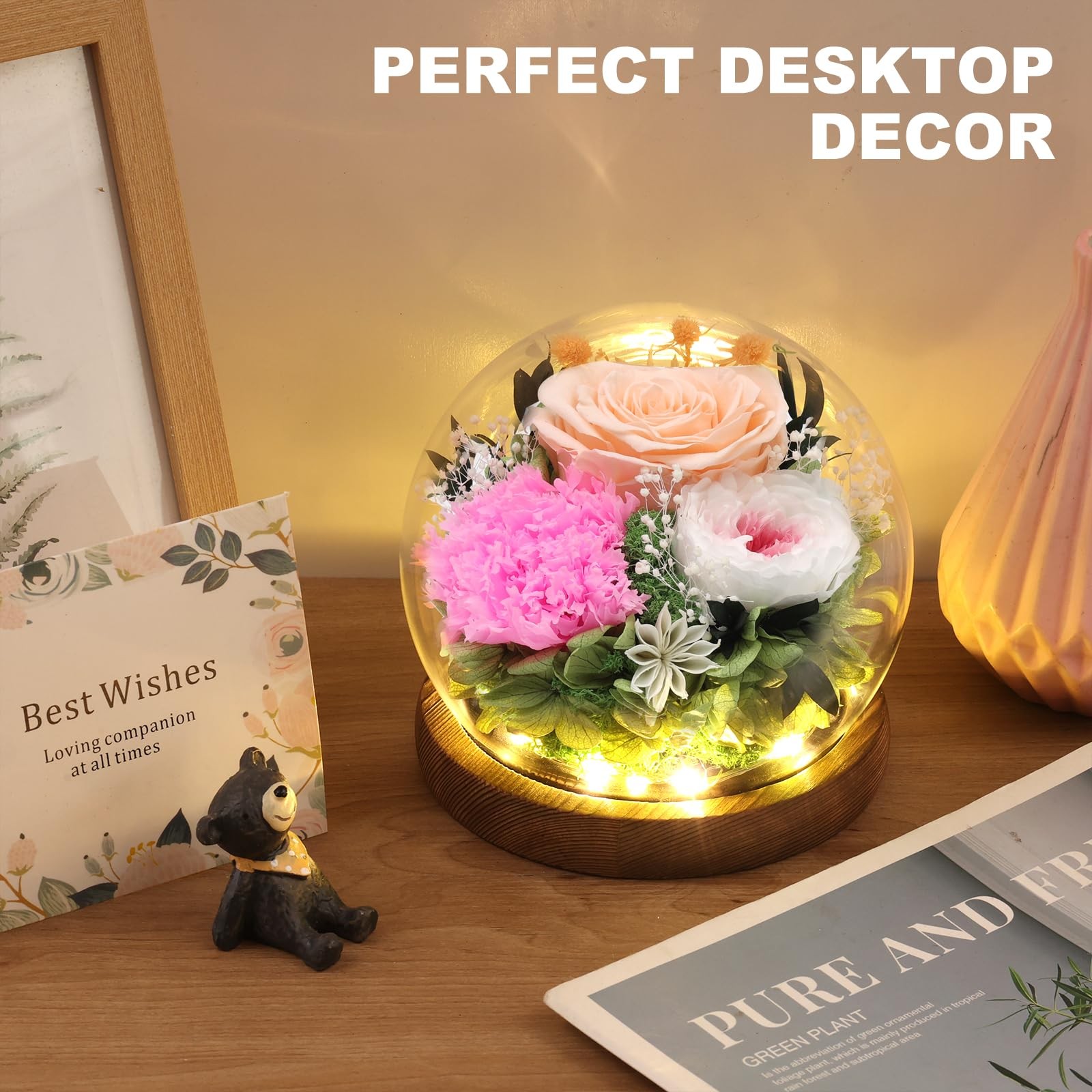 Preserved Flowers Bouquet,Graduation Gifts for Girls,Fresh Flowers for Delive…