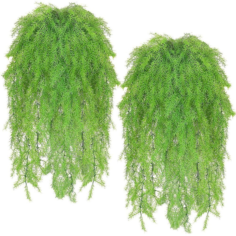 4 Pcs Artificial Ferns Hanging Plants Greenery Vines Fake Hanging Ivy Vine Pl…