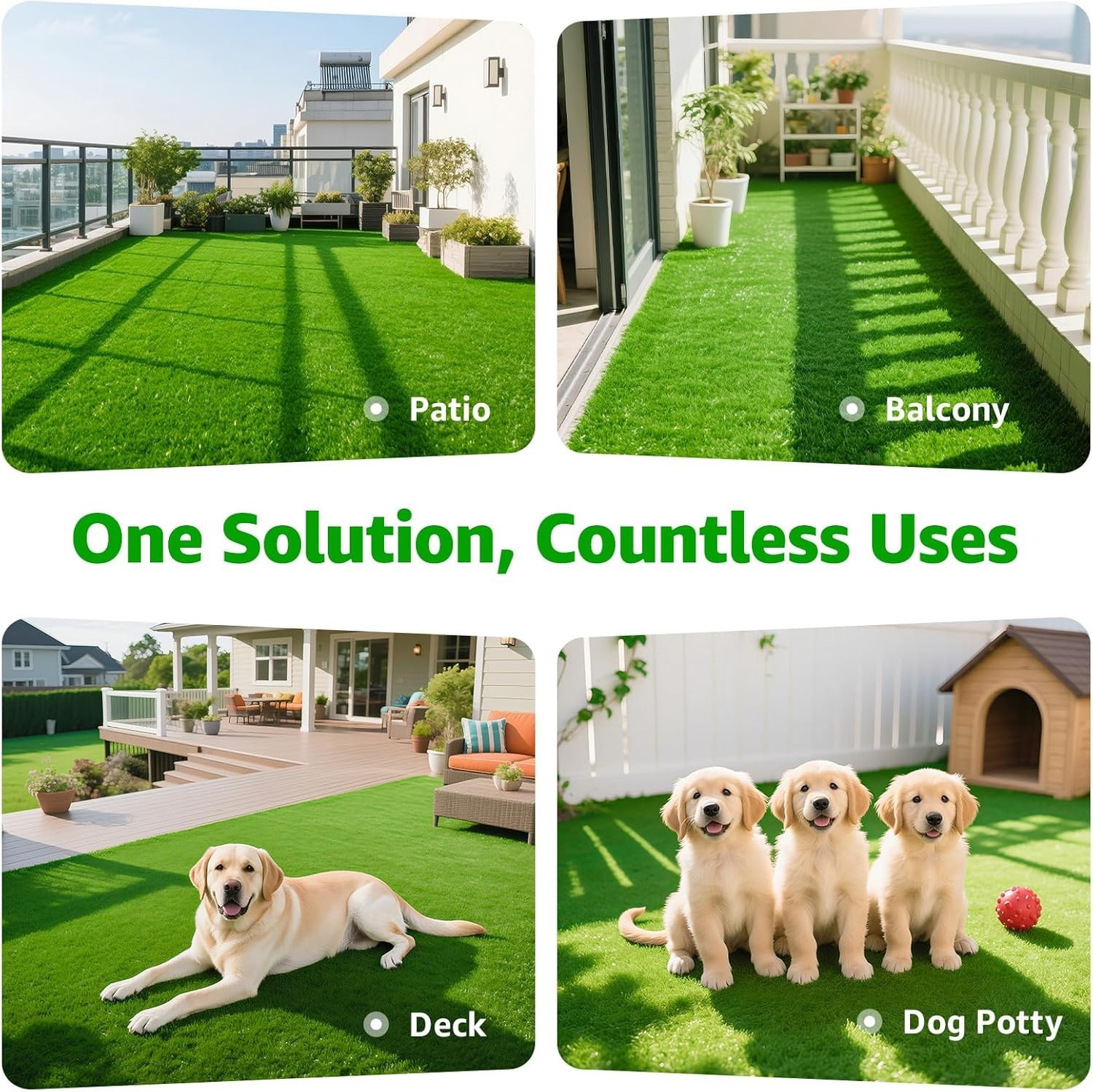 5x8ft Artificial Turf Rug – Realistic Grass Mat for Easy Outdoor Transformation