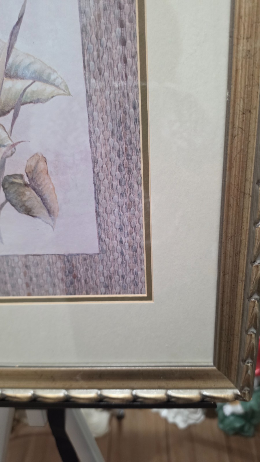Philodendron Princess Leaves in 23″ X 19″ Gold Frame