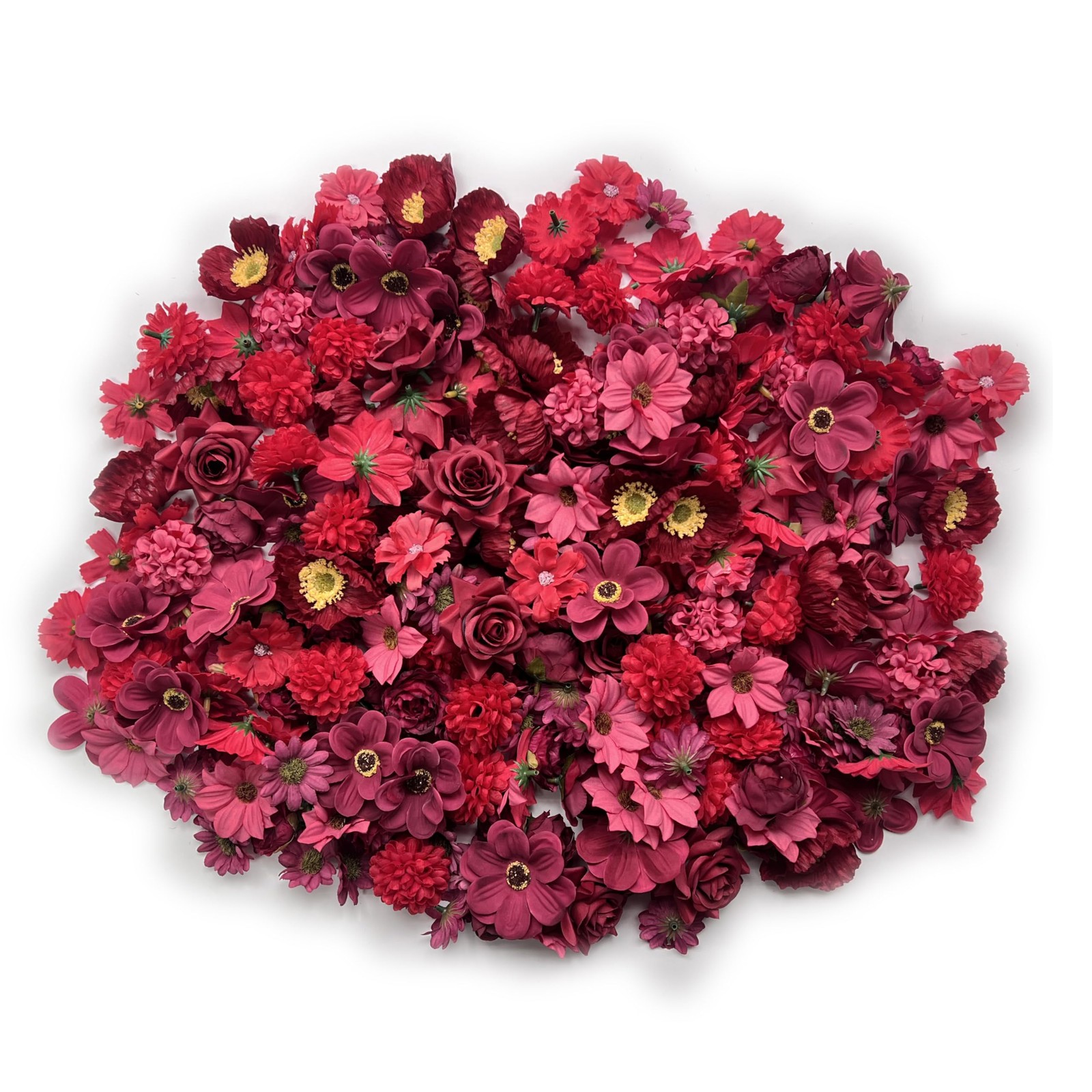 Artificial Red Flowers Bulk Silk Roses Fake Flowers Heads for Crafts – DIY Ho…
