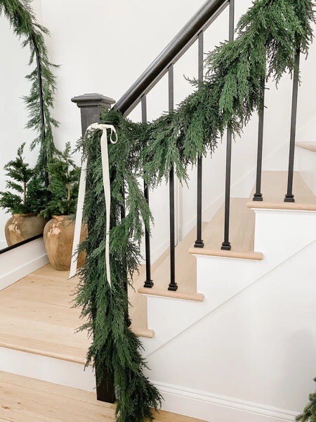 60” Cedar Topiary Artificial Garland Holiday Door Home Decor. Retail $89