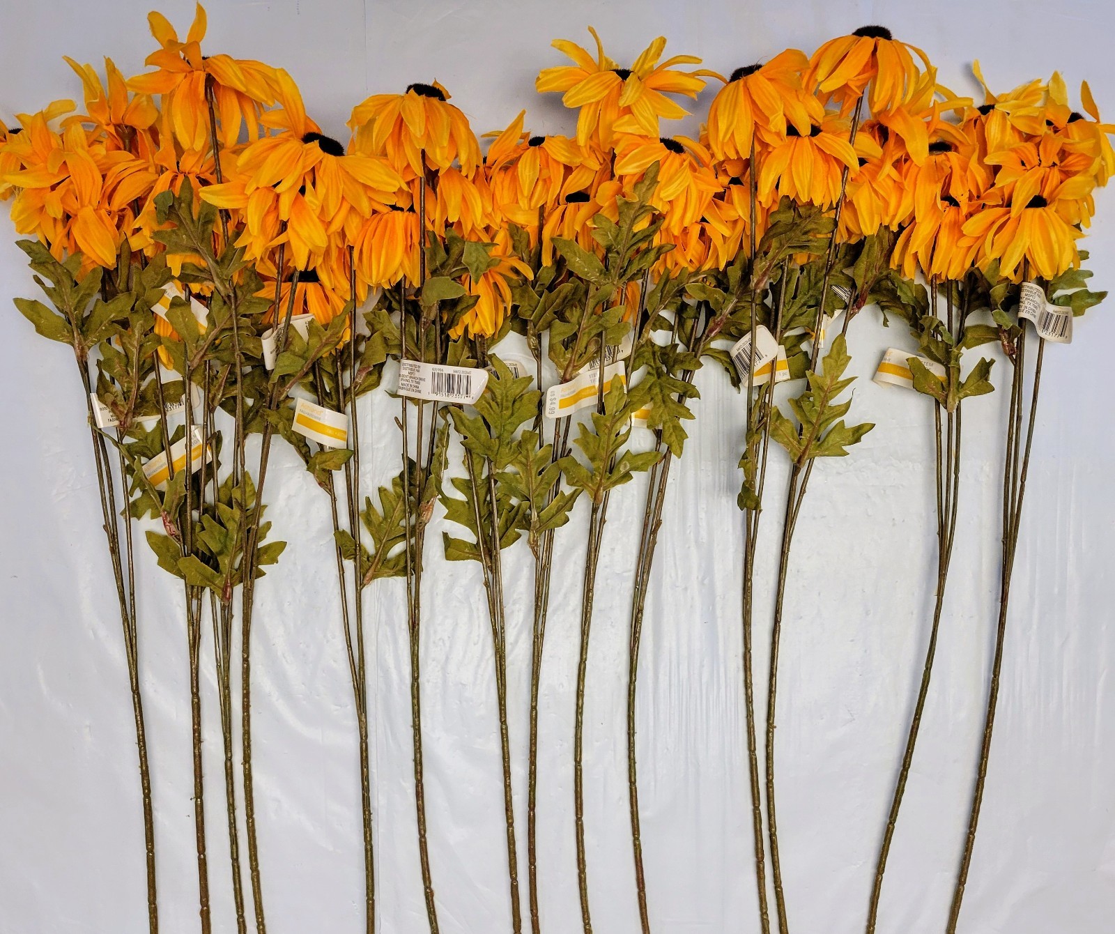 14 Ashland Faux Flowers Yellow Sunflower Lot Stems Picks Craft DIY Fall Harvest