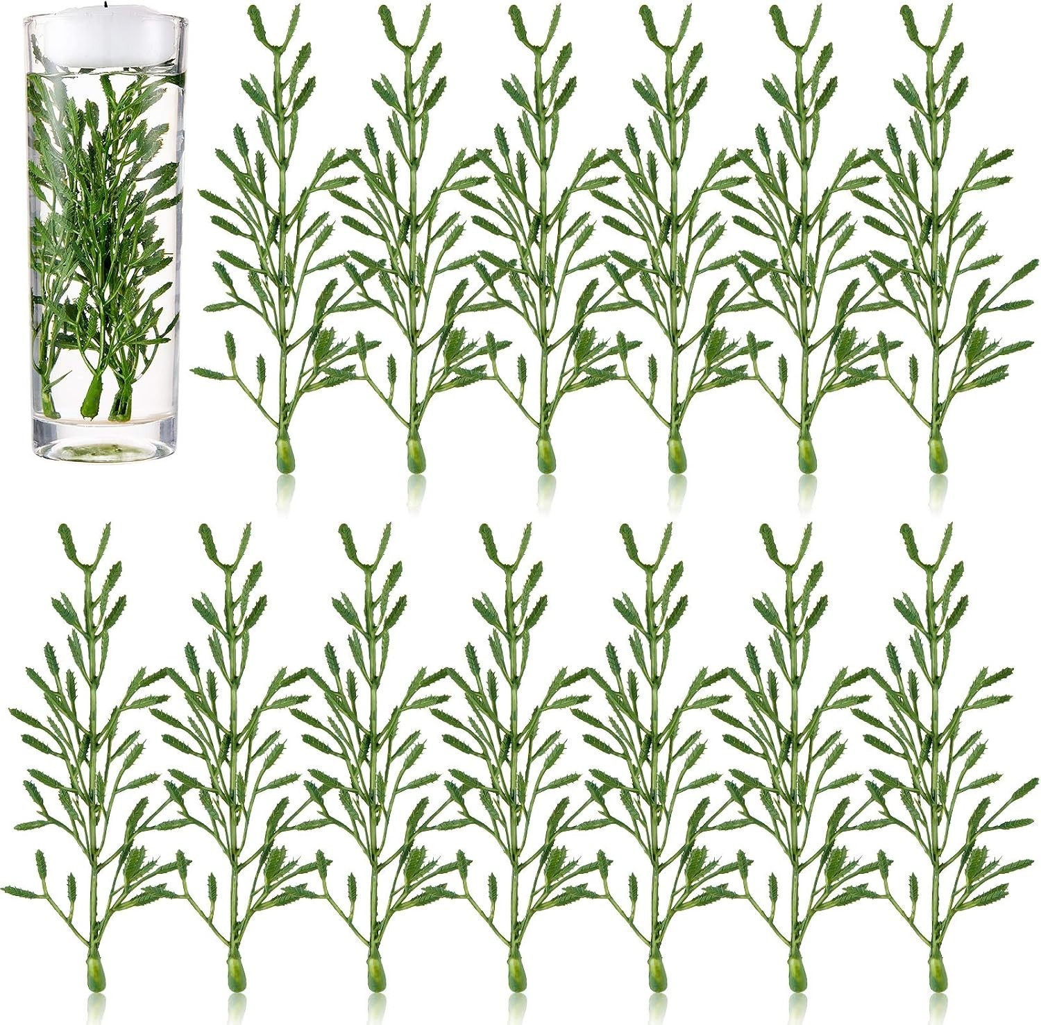 Bright and Shiny Faux Flower Vase Fillers – 50 Pcs for Stunning Centerpieces