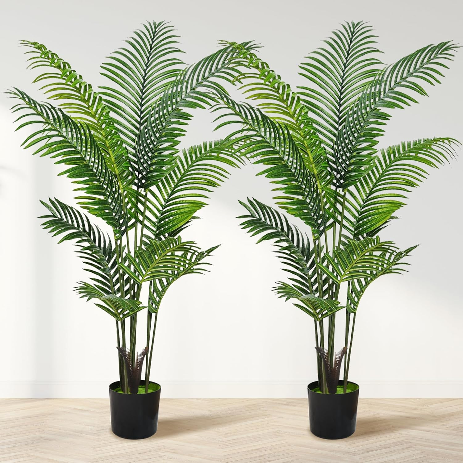 2 Pack 5FT Artificial Palm Tree Indoor Outdoor Floor Plant Decor US