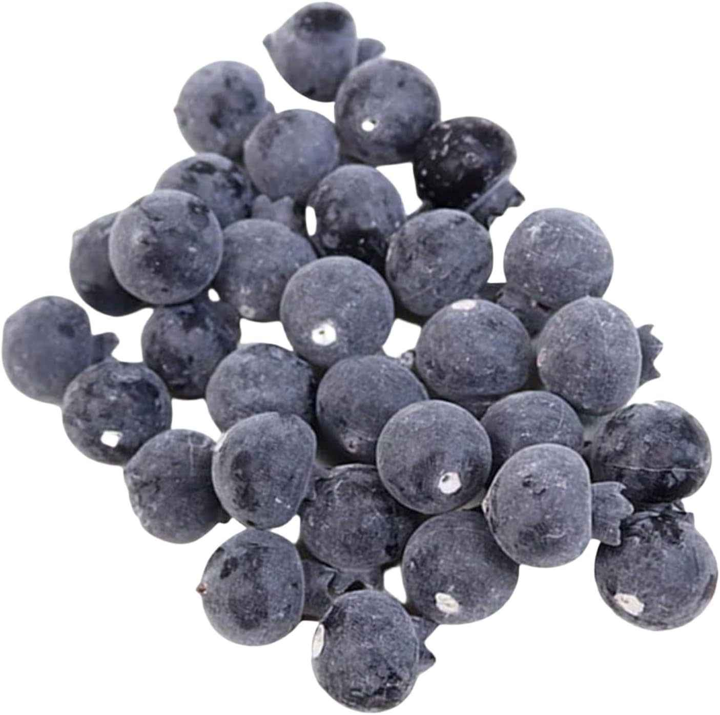 20 Pcs Artificial Blueberries Plastic Fake Blue Berry Plants Realistic