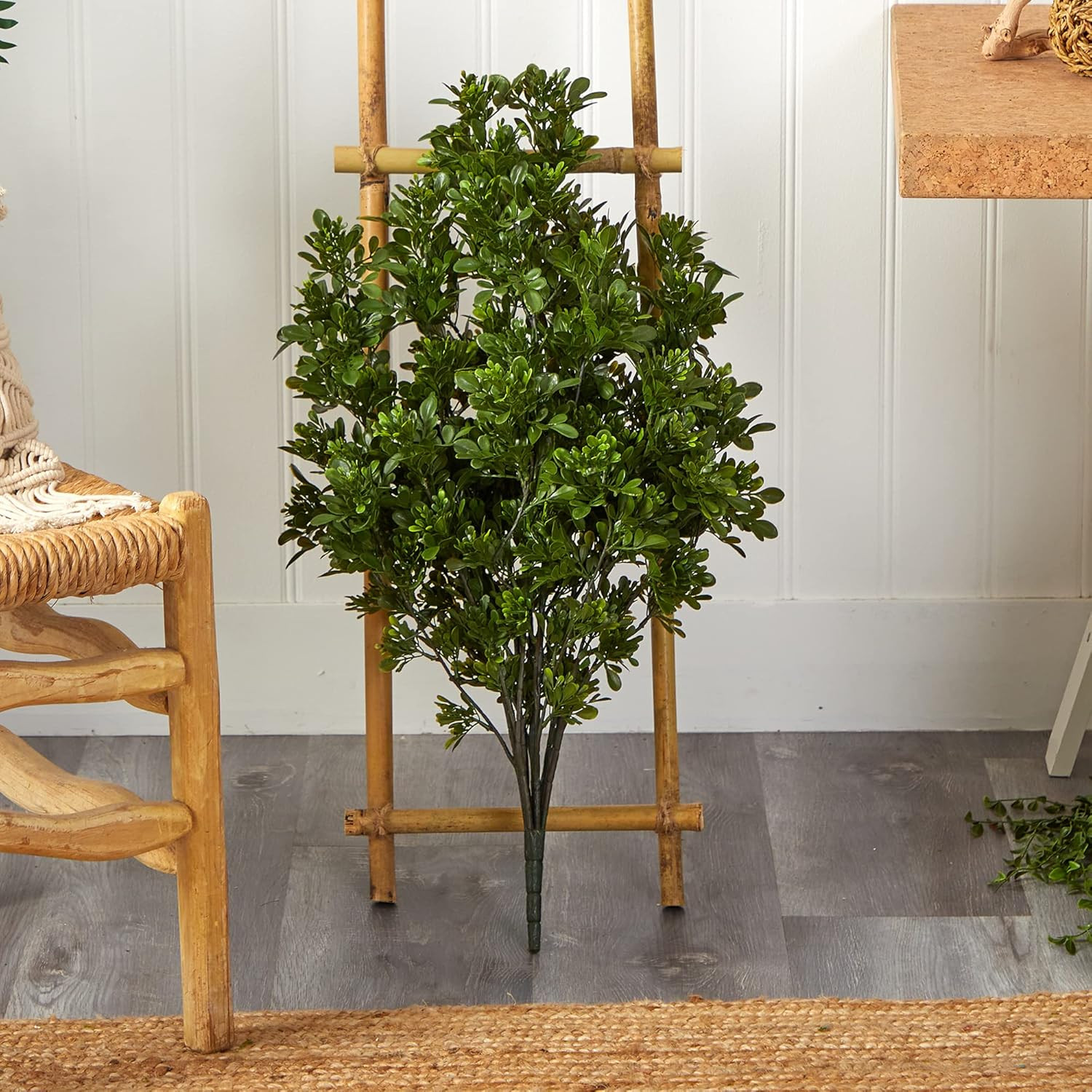 2.5Ft. Tea Leaf Artificial Plant UV Resistant (Indoor/Outdoor)