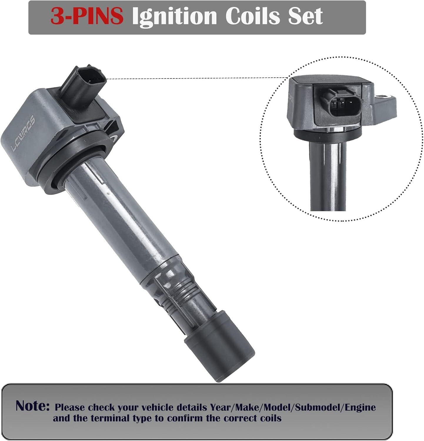 Set of 6 Ignition Coil Packs for 3.5L 2008 2009 2010 2012 2013 2014 2015 2016.