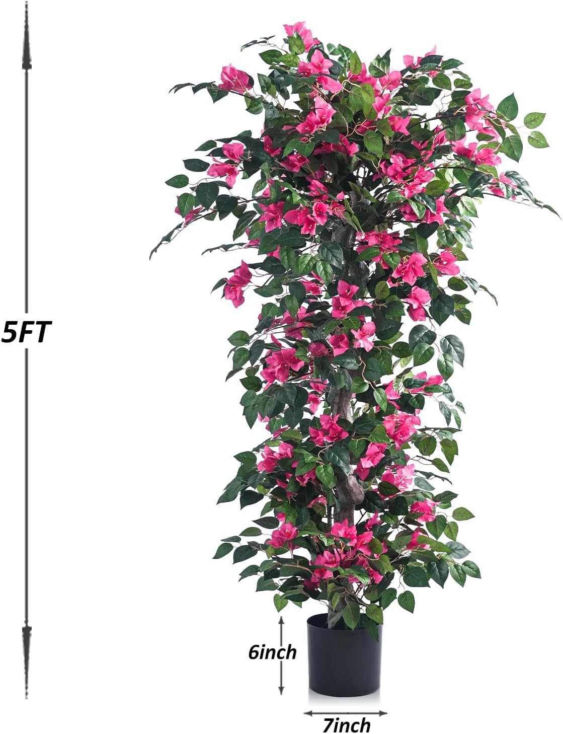 Artificial Bougainvillea Tree -5FT Faux Bougainvillea Tree with Realistic