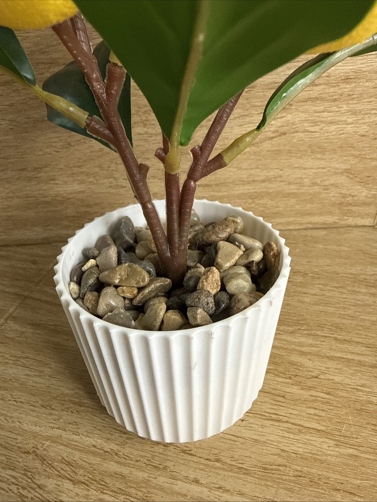Artificial Lemon Plant Home Decor Potted Fake Lemon Fruit Tree Bonsai Office