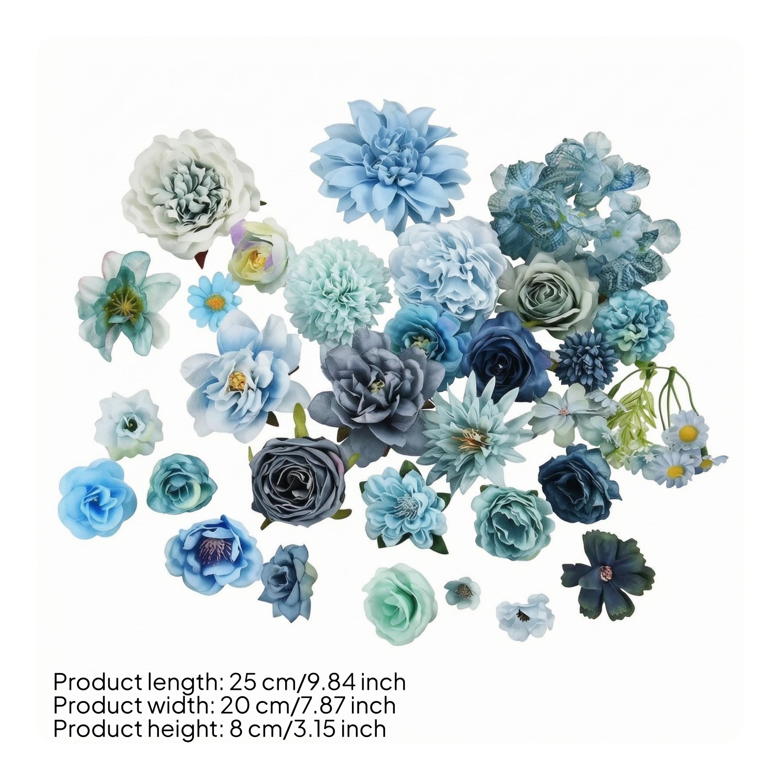50 Pieces Faux Flower Heads Wedding Decoration Artificial Flower Heads