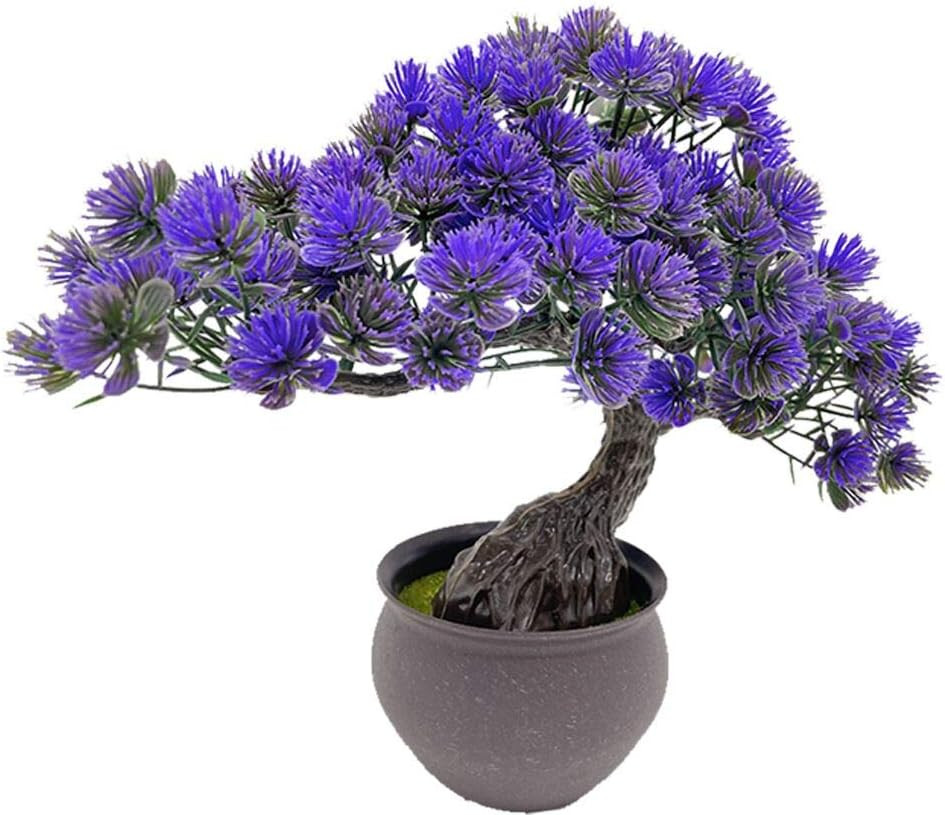 Artificial Plants Fake Bonsai Juniper Tree Potted Faux Japanese Cedar Bonsai Sim