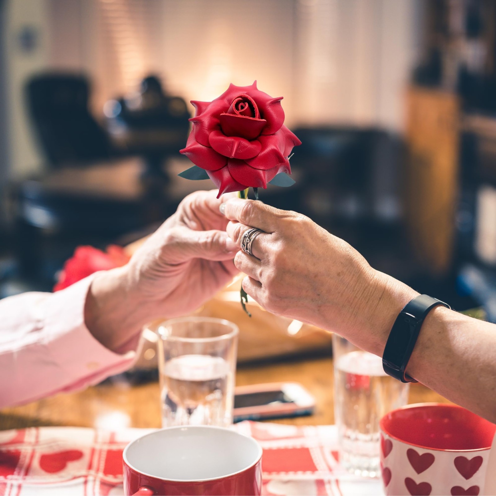 Handmade Genuine Leather Rose Gift – Perfect for 3rd Anniversary, Valentine’s Da