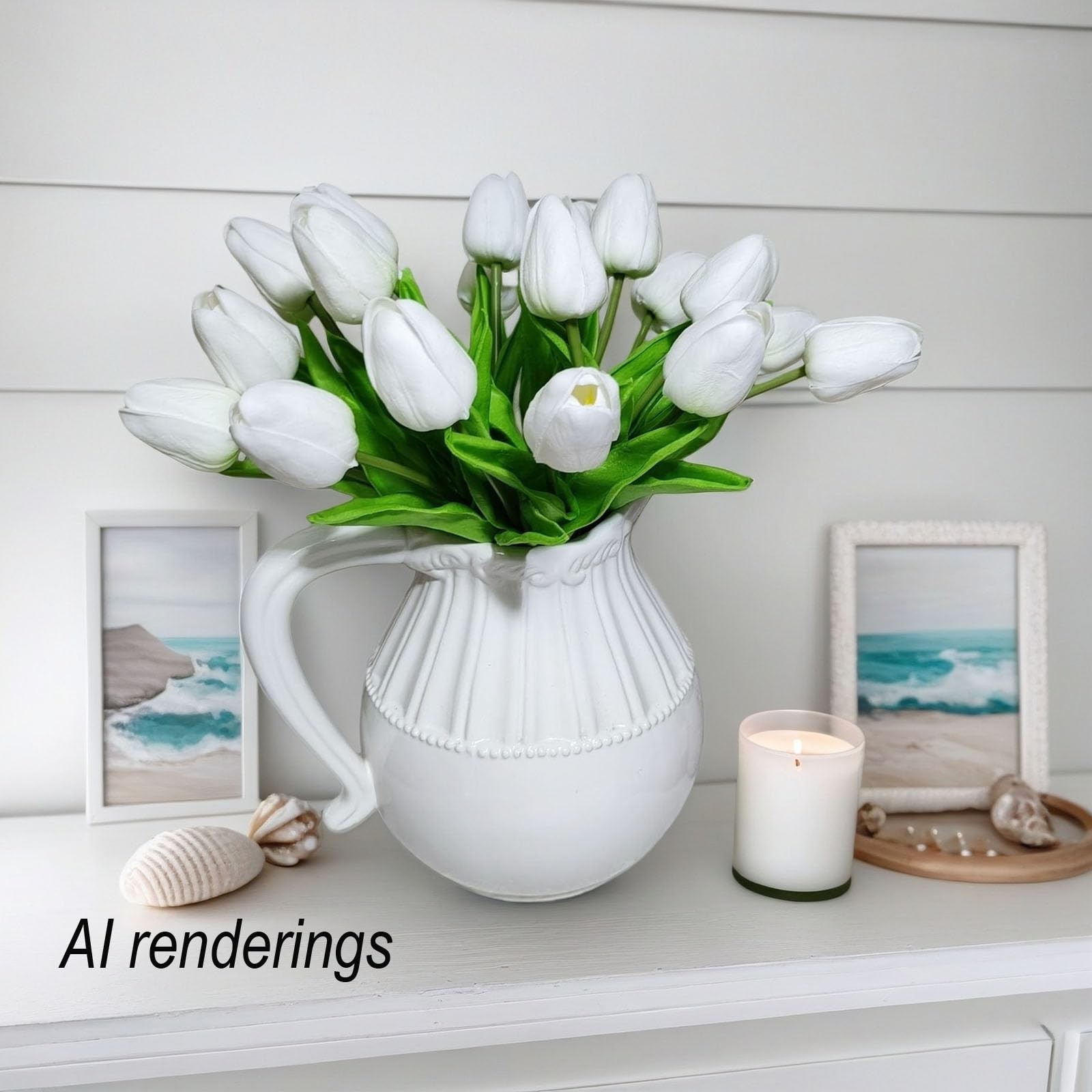 Artificial Tulips 10 Heads Real Touch Faux Flowers Wedding Home Decor