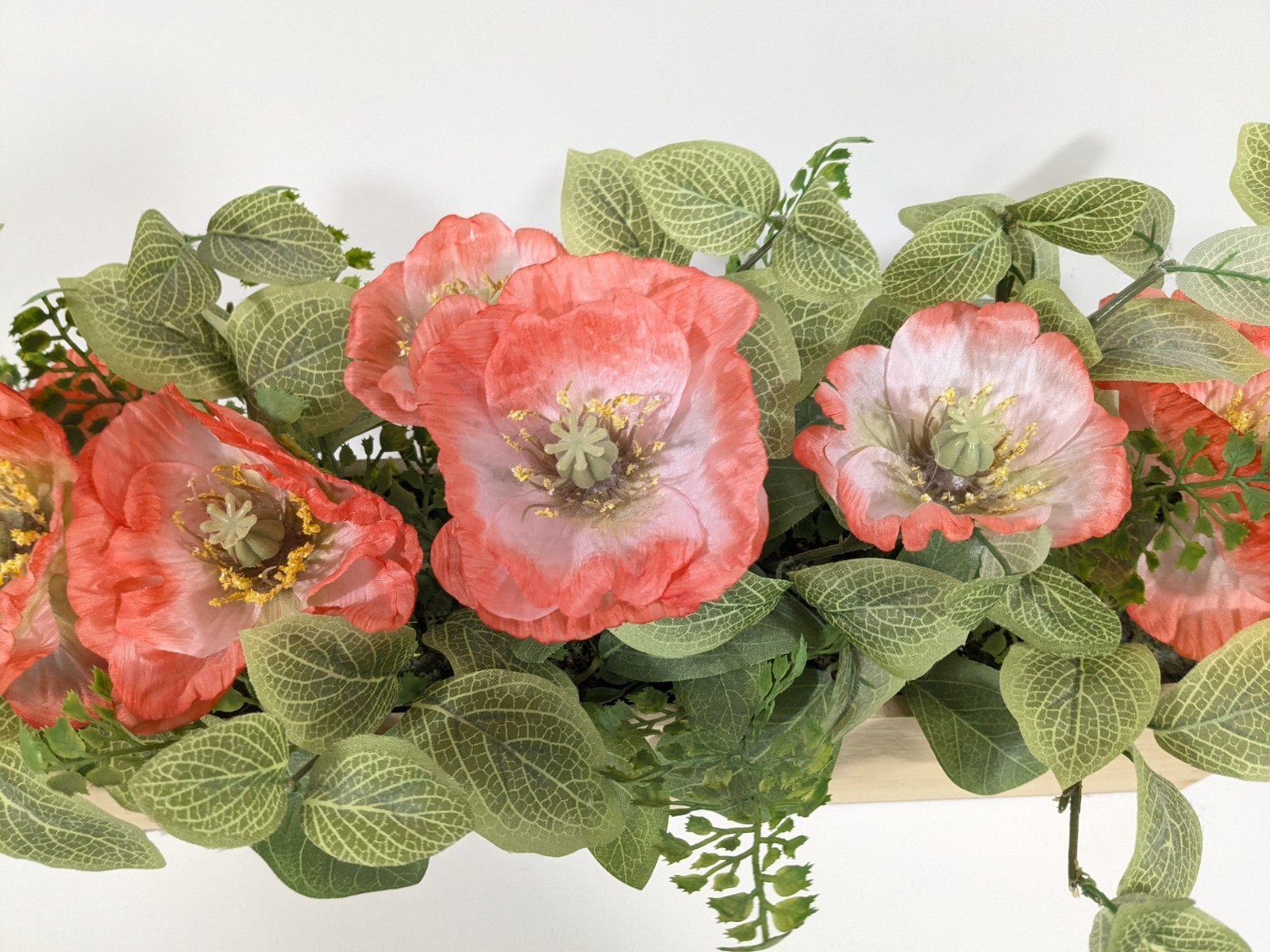 Large Pink Flowers Pretty Artificial Plants Decorations 18.5″ long Great Decor