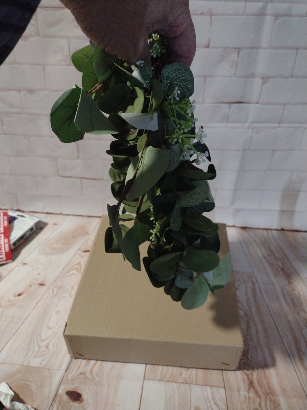 Wreath Ring 16″ Green Eucalyptus Wreath. Wedding , Home, Realistic Foliage Decor