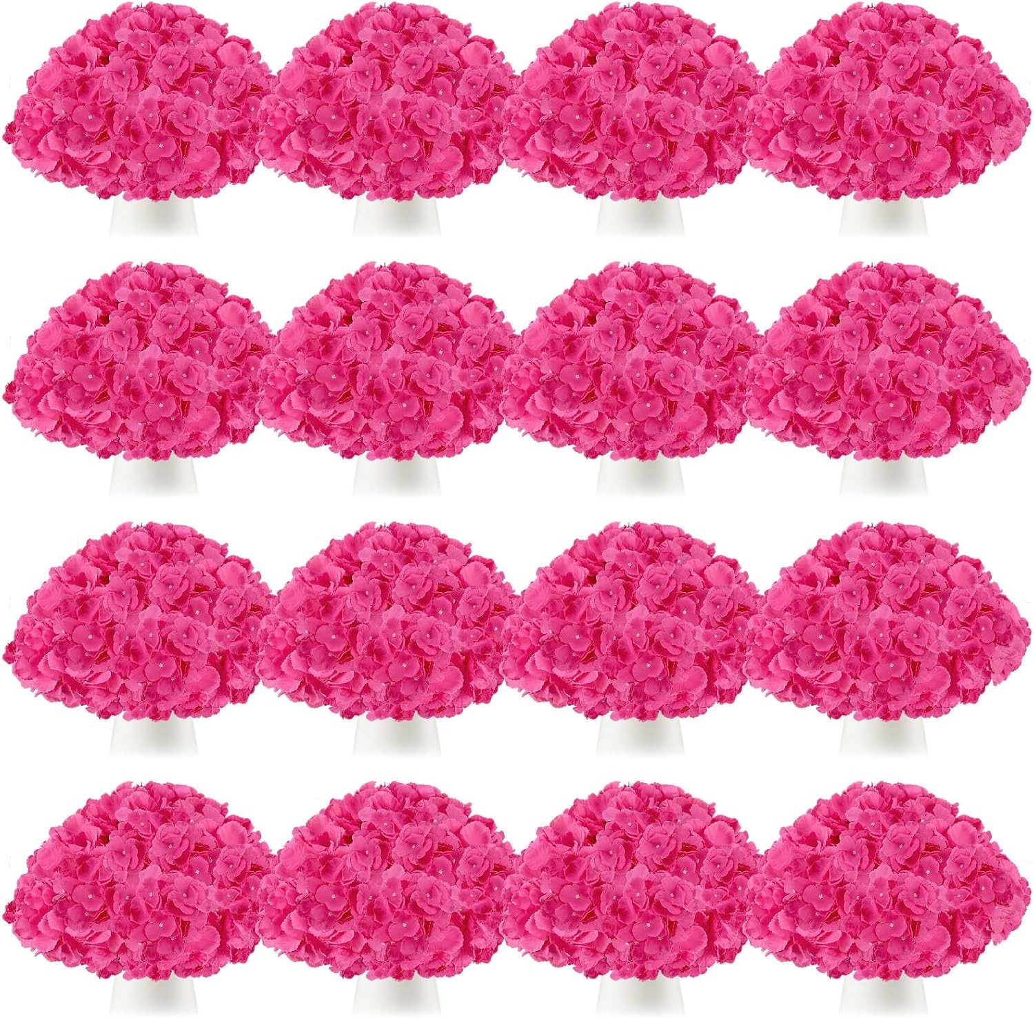 150 Pcs Hydrangea Artificial Flowers Bulk 7.48 Inch Artificial Hydrangeas with