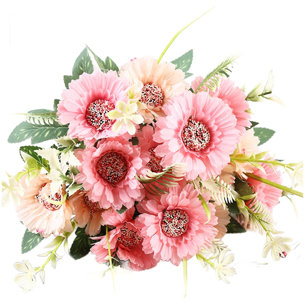 32cm Premium Silk Sunflower for Wedding Decoration Outdoor Photo Session Prop