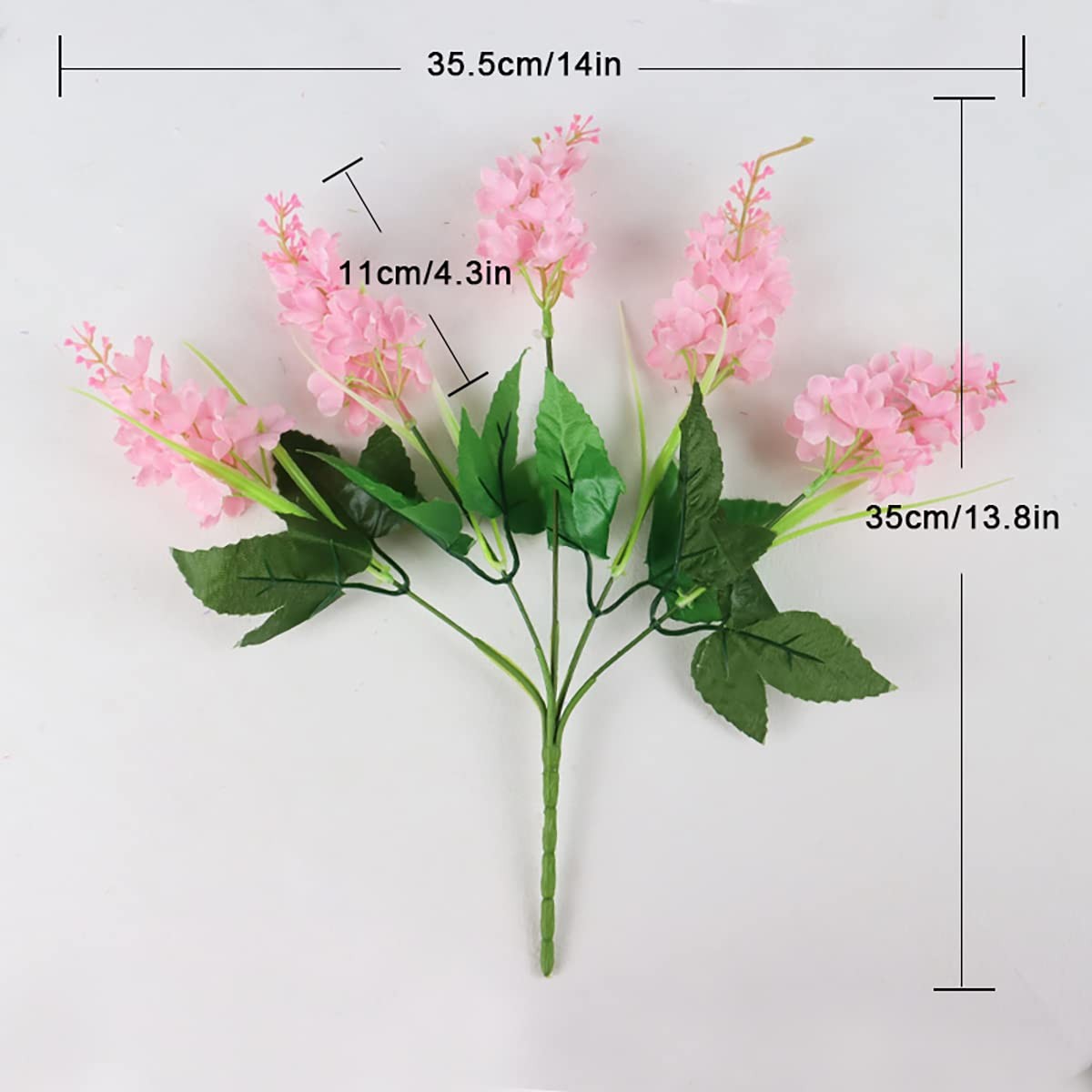 13.78 inch Artificial Hyacinth Flower Bouquet, Silk Hyacinth Flowers Fake Flo…