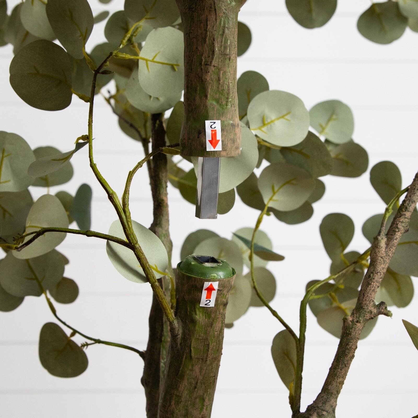 7’ Greco Artificial Eucalyptus Tree Home Decor. Retail $329