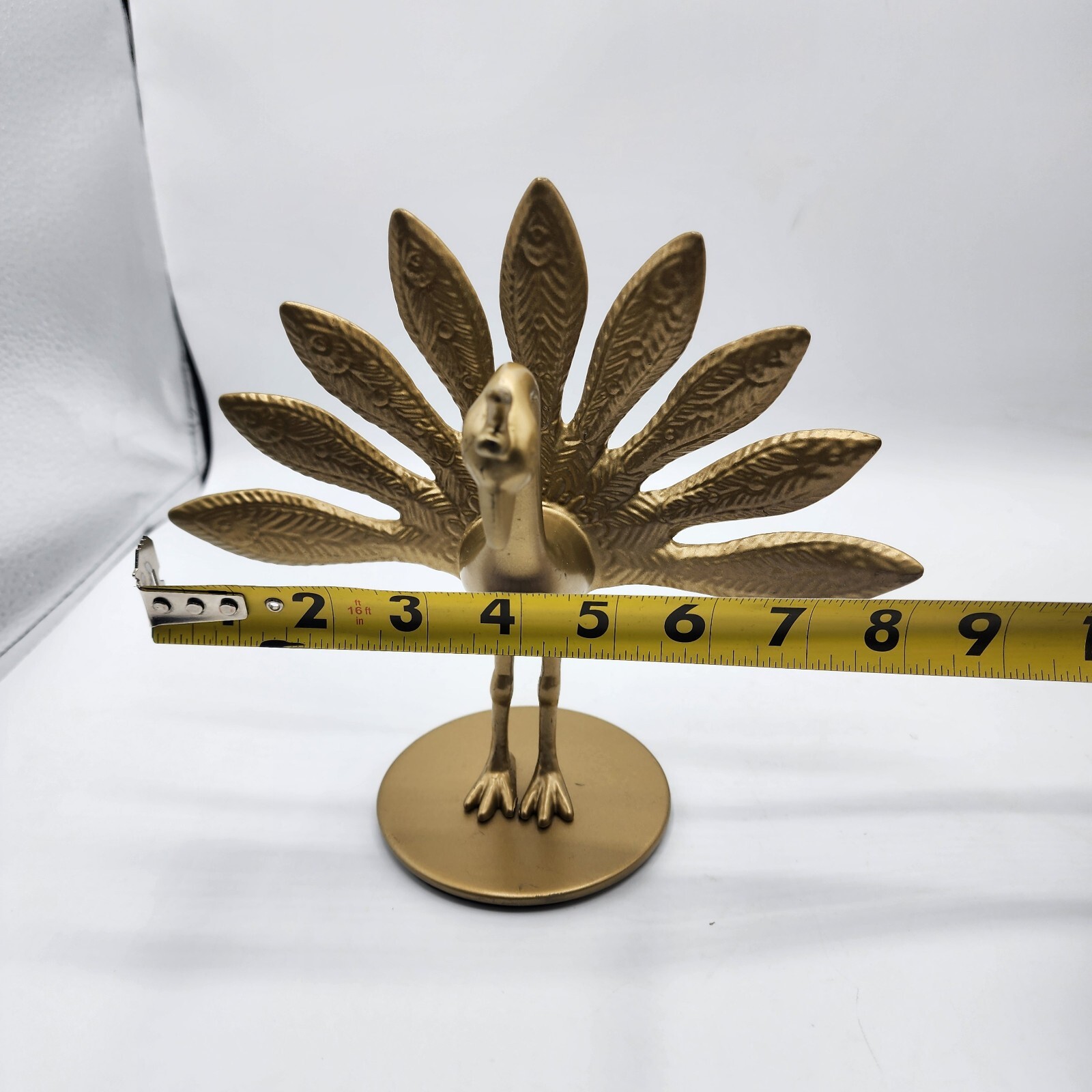 IKEA Markniva Decorative Brass Like Peacocks Figurines Lot of 2 Preowned.