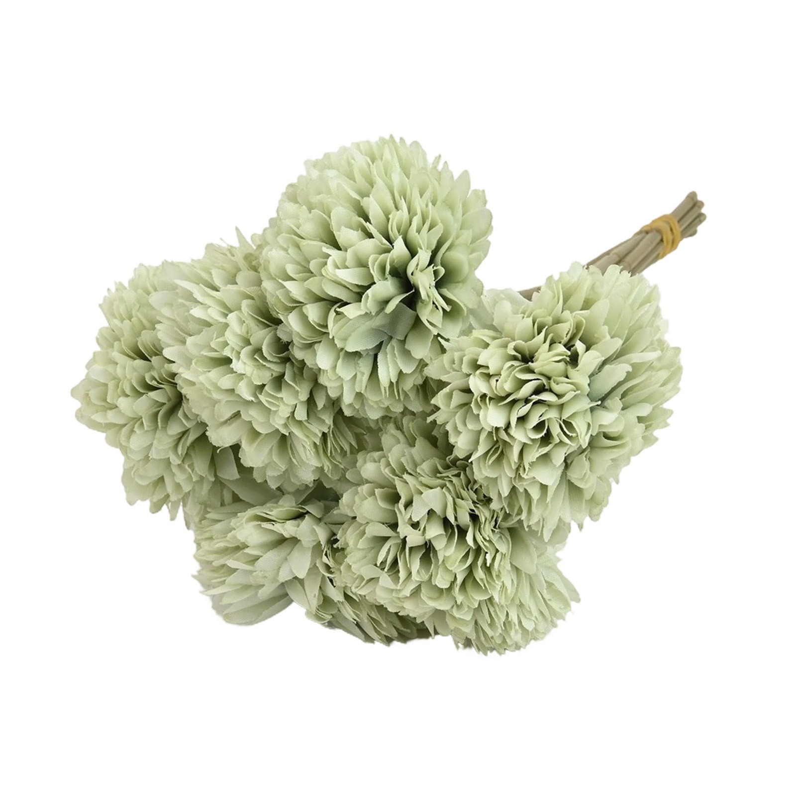 6pcs Artificial Chrysanthemum Ball Flowers Hydrangea Bouquet Presents Decor