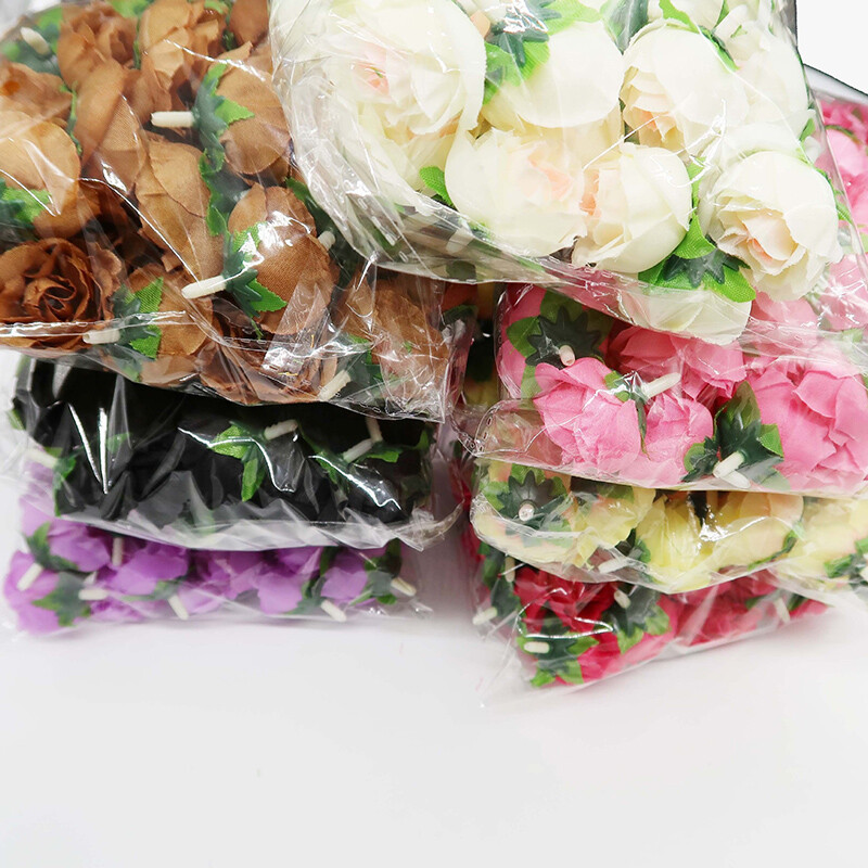 50/200X Artificial Fake Rose Flower Heads Silk Bulk Bouquet Wedding Party Decor
