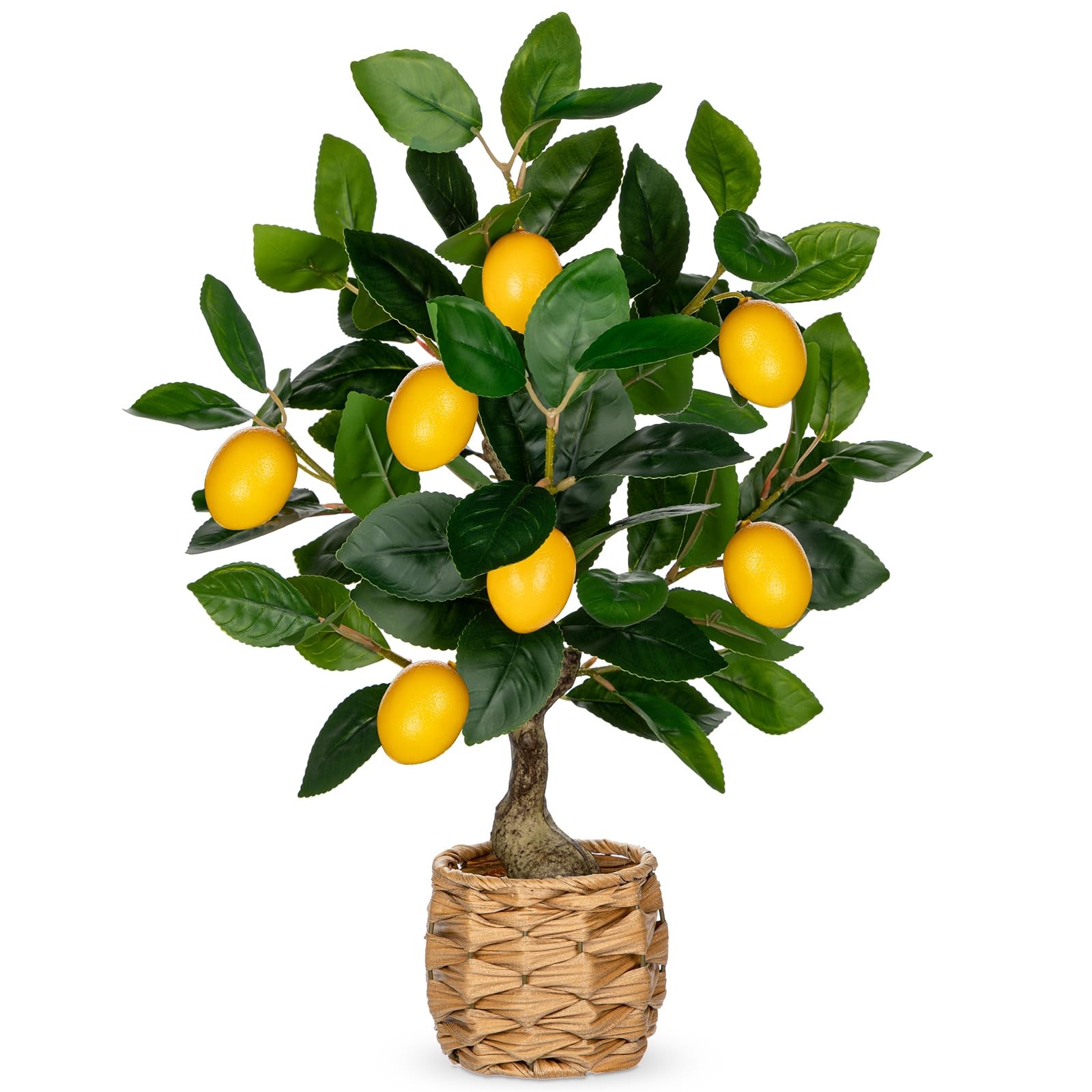 Artificial Potted Plants 17.3 inches Small Fake Lemon Tree Artificial Lemons …