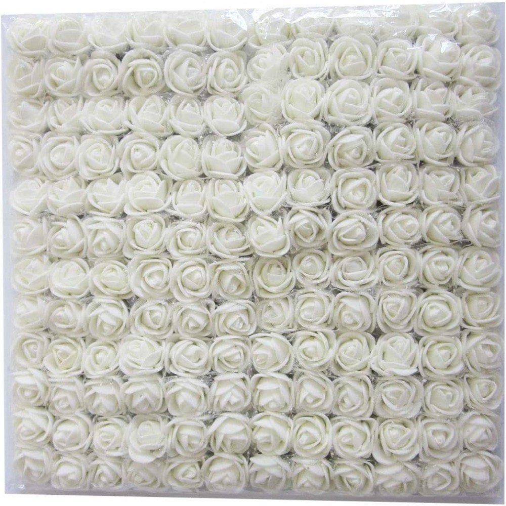 Mini Artificial Rose Flower Heads Bulk 144pcs DIY Craft Wedding Bridal Hair