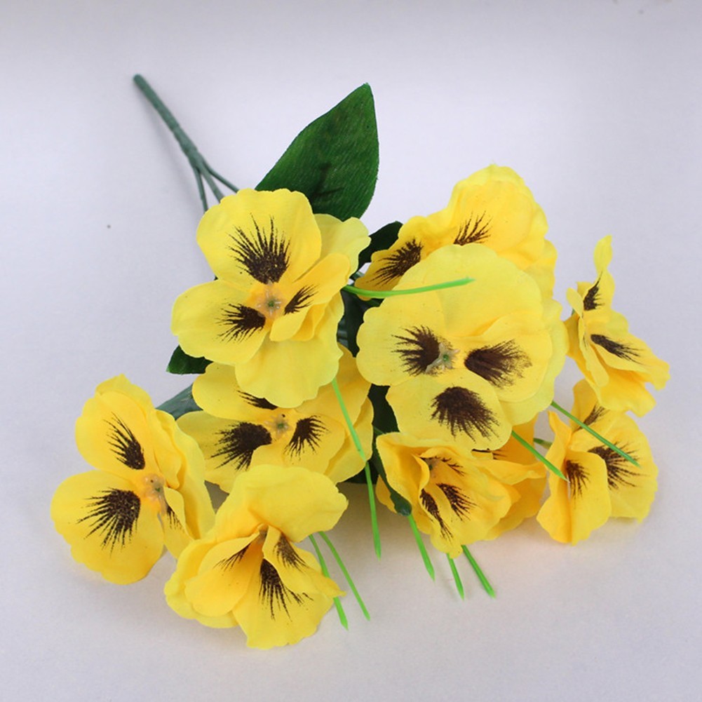 Artificial Pansy Flowers with Bright Colors for Beautiful Arrangements