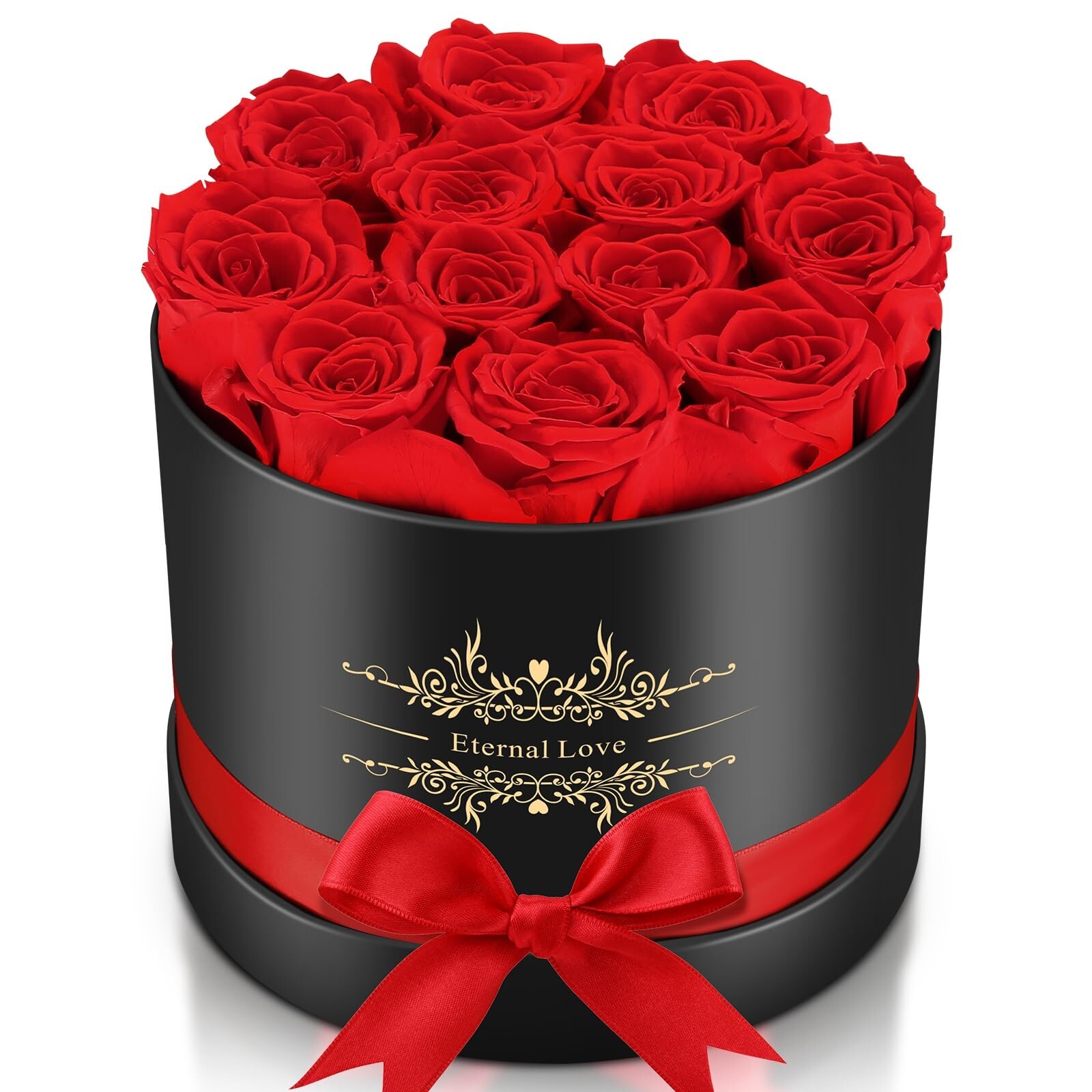Jibeufi Forever Flowers Preserved Rose in a Box 100% Real Roses Last Up to 3 …