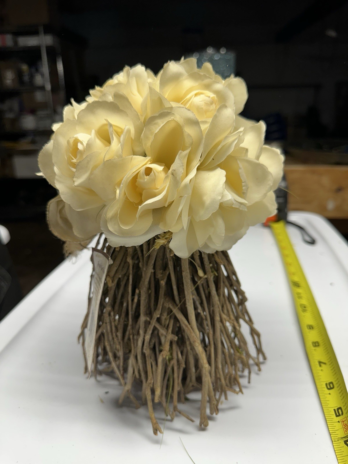 !!NEW!! Faux Off-White Roses/Flower Arrangement