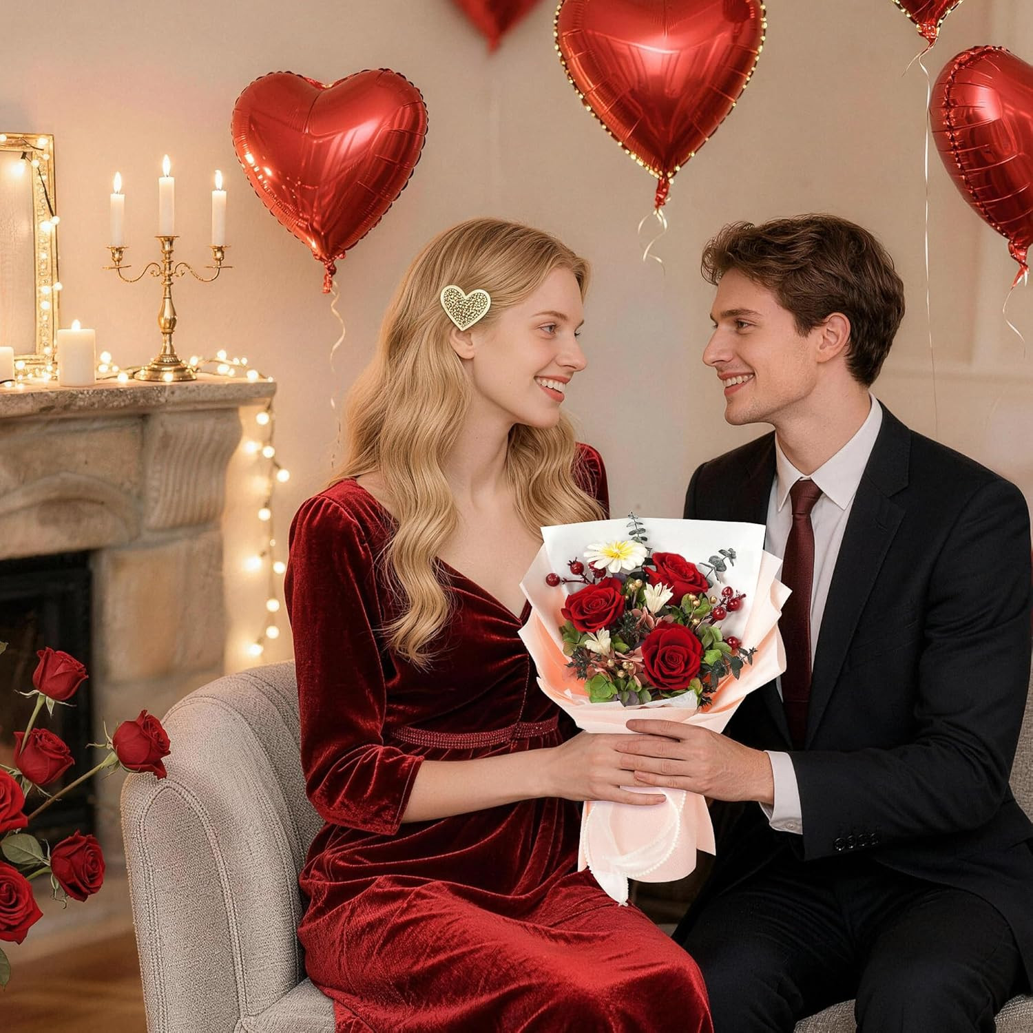 Valentines Day Rose Gifts for Her,Birthday Gifts for Women,Preserved Flowers for