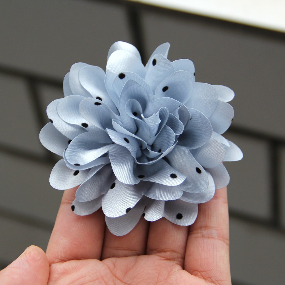 7.8cm Chiffon Decorative Flowers for Wedding Embellishment Fabric Flowers with