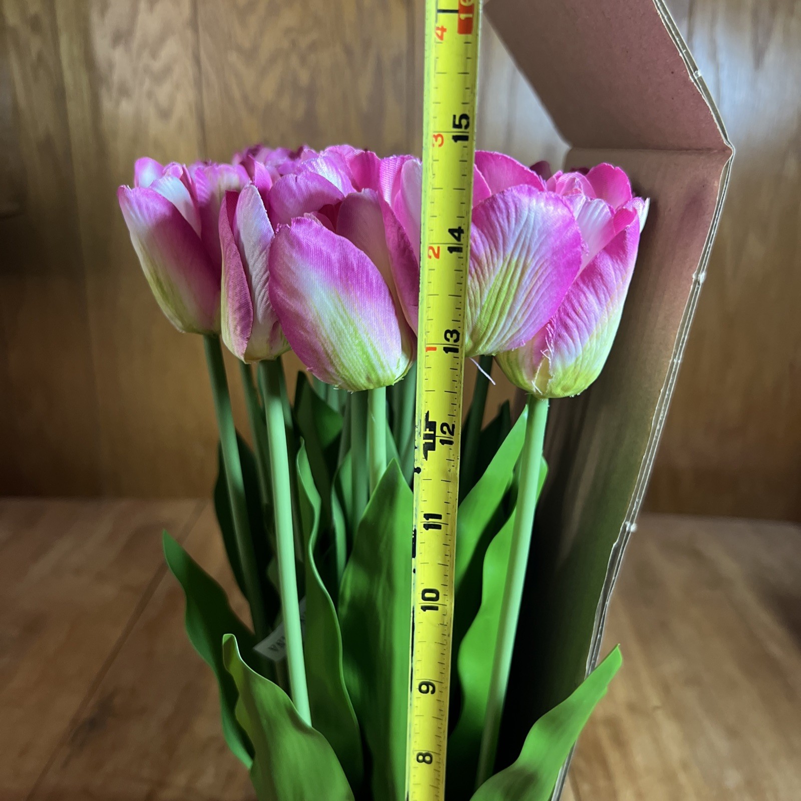 14.5″ Tulip Bundle in Pink By Valerie Parr Hill, Set Of 2 New