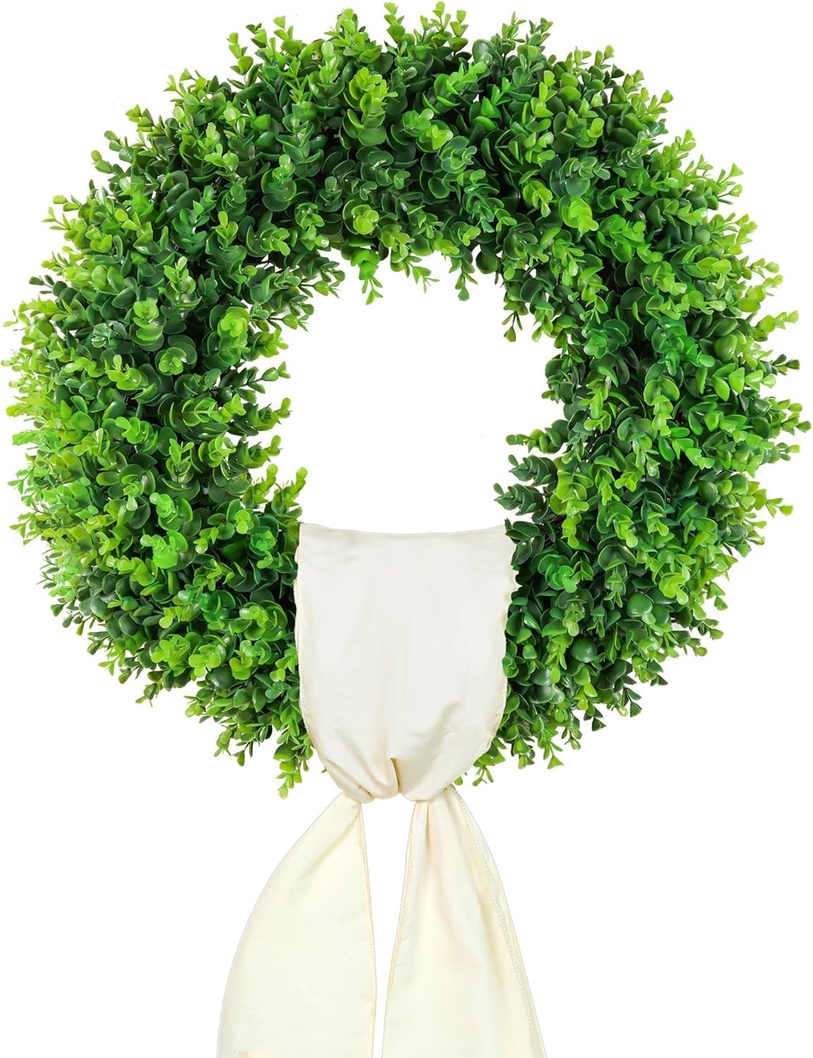 Elegant 20” Boxwood Wreath – Versatile Indoor/Outdoor Seasonal Decor
