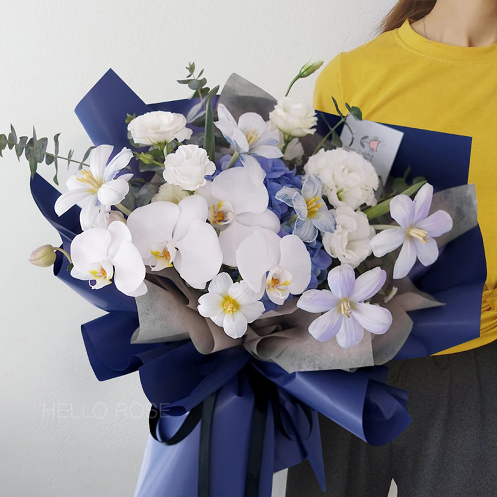 5 Pcs Artificial Orchid Flowers and 2 Bundles Leaves,Artificial Phalaenopsis …