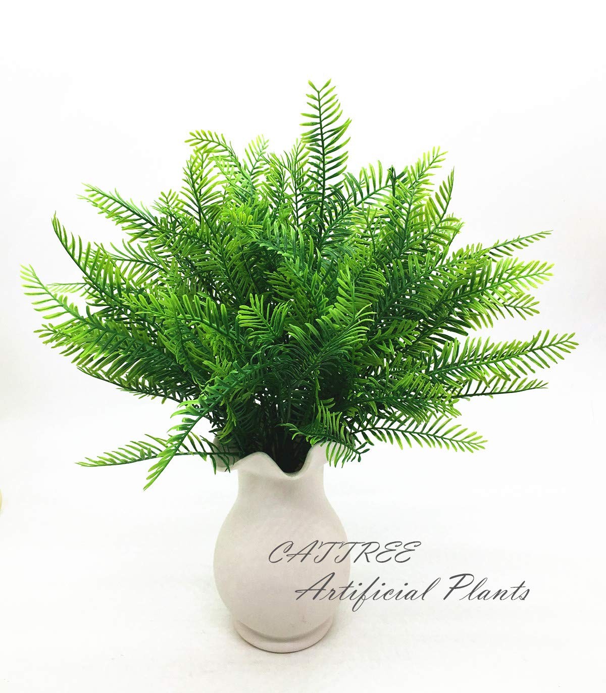 Artificial Shrubs, Plastic Plants Grass Fake Green Bushes Greenery Leaves Wed…