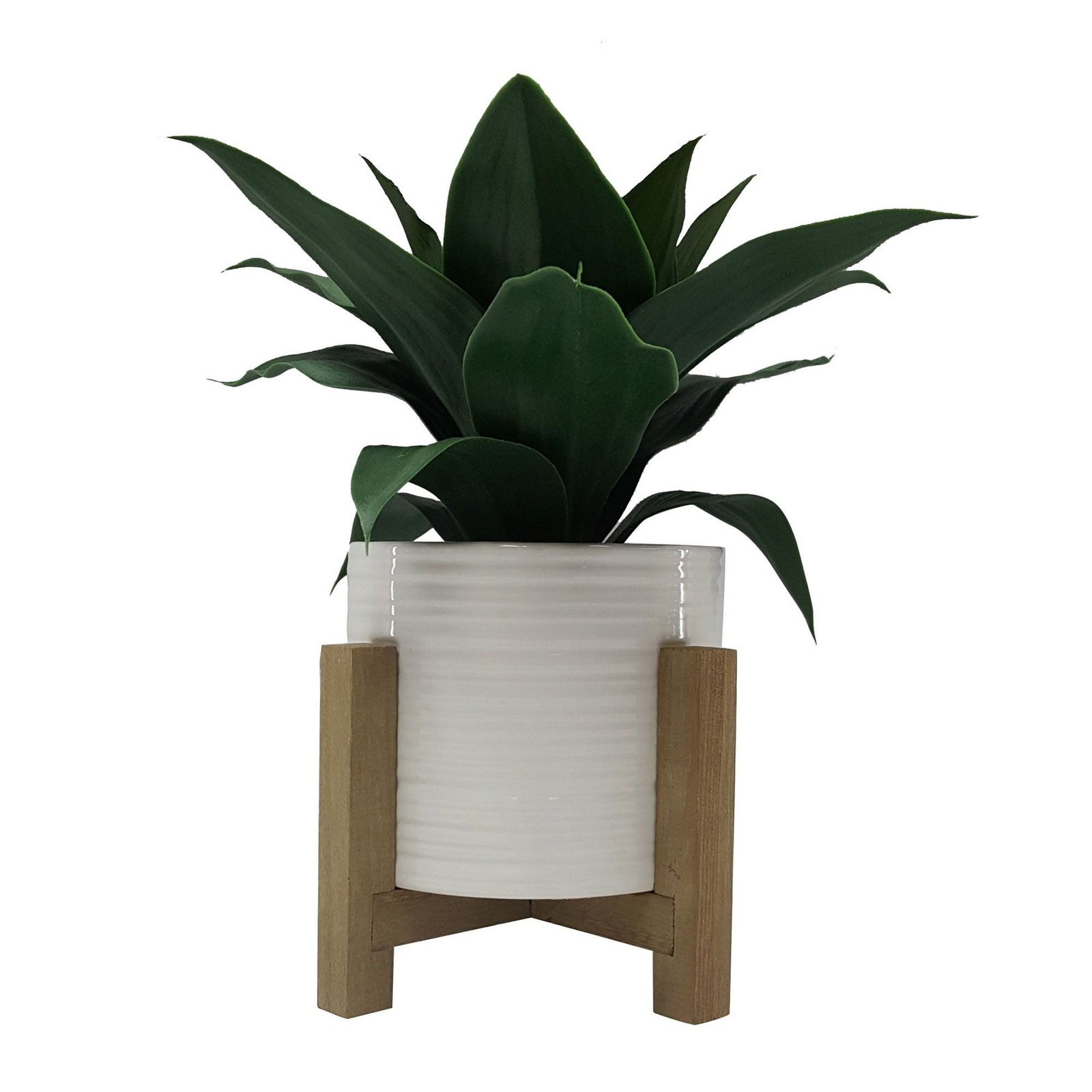 Better Homes & Gardens 10″ Artificial Agave Plant in White Ceramic Pot