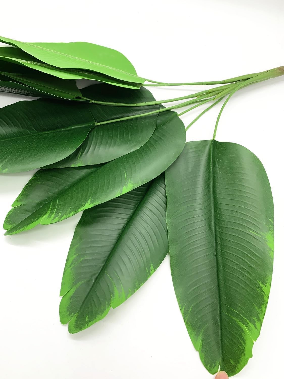 Fake Bird of Paradise Plant Artificial Banana Tree 30 Inch 2 Pack, Tropical M…