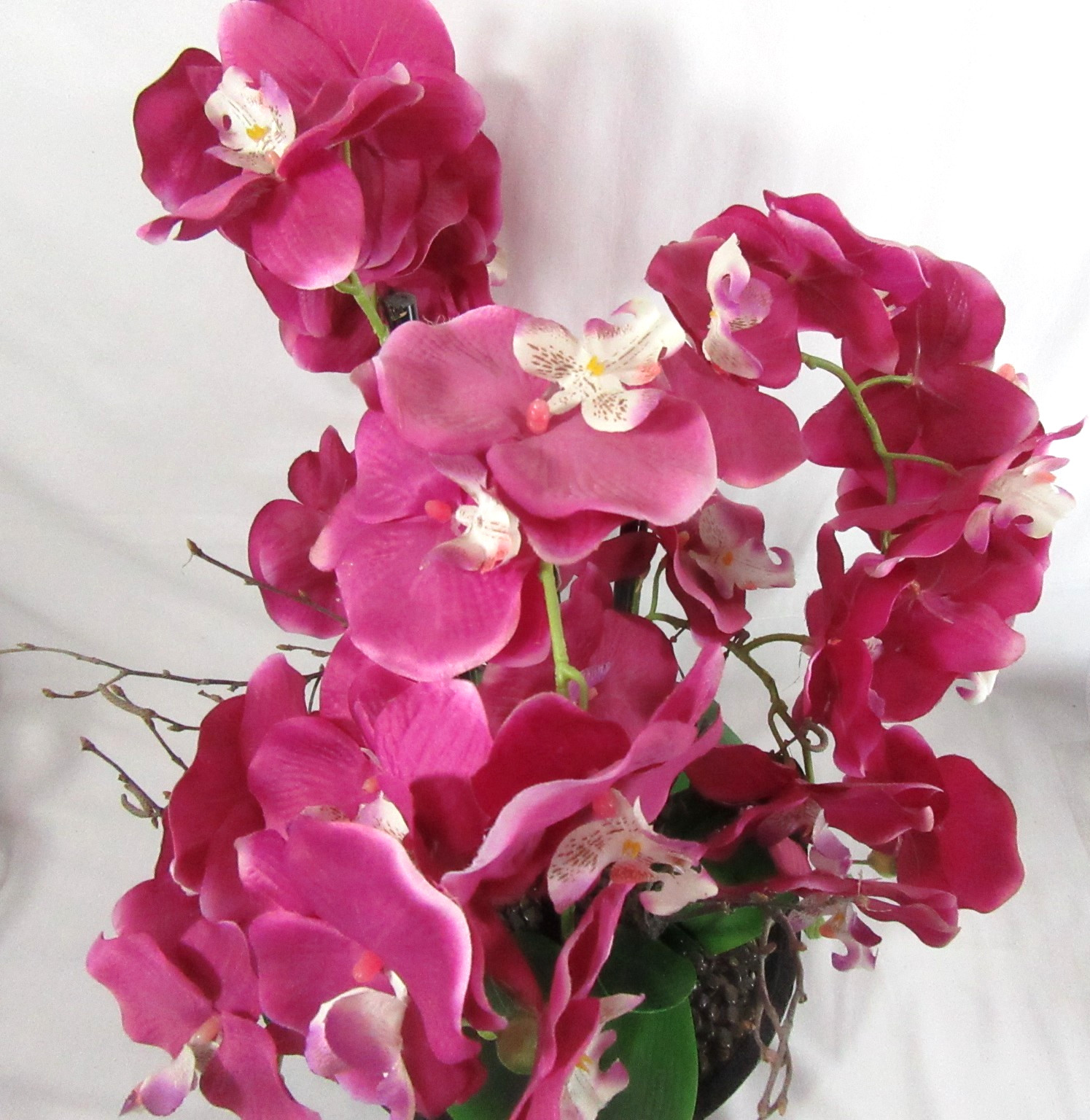 Artificial Orchid Floral Pink Table Centerpiece Large Silk Flower Arrangement