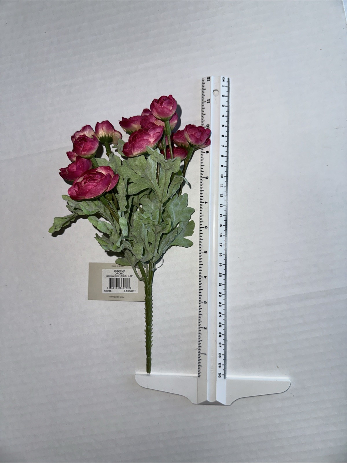 Winward Mini Ranunculus Bush 10.63” Faux Florals NEW