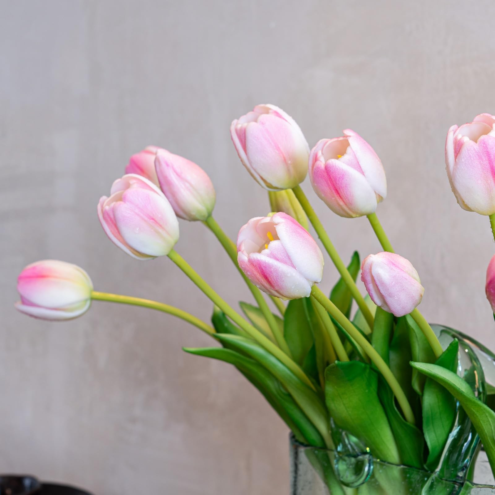 Artificial Tulips Flowers Soft Touch Latex Bouquet Fake Spring Wedding Decor